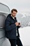 Hooded Zippered Pocket Slim Fit Coat Men's COAT 6490001