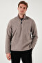 Slim Fit Mock Neck Cold-Proof Winter Fleece-Lined Fleece Men's Polar 5906053 - 4