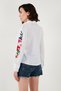 Cotton Balloon Sleeve Regular Fit Floral Embroidered Shirt Shirt 611Go003 - 7