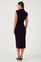 Drape and Slit Detailed Crew Neck Sleeveless Midi Length Evening Dress Dress 611El694 - 6