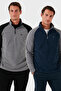 Slim Fit Half Zipper Cold-Proof Fleece-Lined Pack Fleece Men's Polar 5906055S2