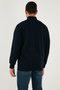 Cotton Relaxed Fit Half Zipper Stand Collar Sweat Men's Sweat 5901232 - 7