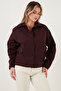 Cotton Oversized Short in the Front and Long in the Back Classic Collar Shirt Shirt 6834985 - 2