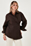 Regular Fit Classic Collar Tie-Up Long Sleeve Shirt Shirt 6834987 - 5