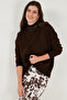 Premium Oversize Fit Turtleneck Soft Textured Knitwear Sweater Sweater 680Kz00469 - 5