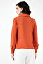 Tie Detailed V-Neck Chiffon Shirt SHIRT 611BZ0047 - 5