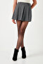 Patterned Cotton Winter Mini Shorts Skirt Shorts Skirt 611Sr0046 - 4
