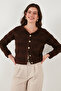 Premium Regular Fit Crew Neck Buttoned Textured Knitwear Cardigan Cardigan 680Hi00337 - 3