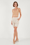 100% Cotton High Waist Shorts Shorts 673Sy601 - 2