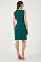 Standard Fit Belted Crew Neck Mini Evening Dress Dress 611El1964 - 7