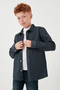 Cotton Single Pocket Plain Collar Shirt Boys' Shirt Cf24W129140G - 3