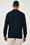 Cotton Regular Fit Half Zip Polo Collar Sweat Men's Sweat 5905805 - 7
