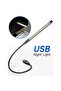 مصباح كتاب USB LED فضي اللون مصنوع من مادة معدنية مزود بـ 10 مصابيح LED مرنة ليلية لأجهزة الكمبيوتر المحمولة - 8