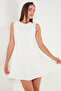 Regular Fit Crew Neck Flared Mini Length Evening Dress Dress 6525647 - 5