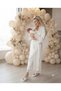 Pegu Crystal Stone Satin Bow Mother-Of-Pregnancy Slippers Crown Set, Handmade, Special Design, Bride, Bow, Maternity, Pregnant.. - 6
