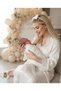 Pegu Crystal Stone Satin Bow Mother-Of-Pregnancy Slippers Crown Set, Handmade, Special Design, Bride, Bow, Maternity, Pregnant.. - 4