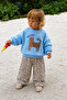 My Little One's Cicileri Hello Cat Patterned Girl's 2-Piece Set - Light Blue - 4