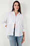 Cotton and Linen Blend Regular Fit Heart Printed Shirt Shirt 6779932 - 4