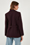 Regular Fit Double Breasted Collar Belted Blazer Jacket Jacket 6839367 - 7