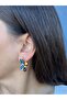 Gold Color Eye Star Earrings - 3
