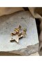 Gold Color Eye Star Earrings - 5