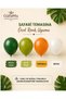 Safari Concept Birthday Balloon Set 35 Pieces |   Economical Lion Figured Foil Balloon + 30 Balloons + Eco Chain Set with Artificial Ivy Leaves - 4