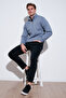 Cotton Regular Fit Half Zipper Stand Collar Sweat Men's Sweat 59052592 - 2
