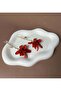 Red Flower Pendant Earrings - 4