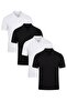 Cotton Regular Fit Buttoned Polo Neck 4 Pack t Shirt Men's t Shirt 5902127 S4