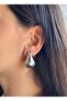 Silver Drop Earrings - 2