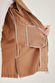 Regular Fit Removable Hooded Thin m Transitional Coat Coat 497Sezen - 5