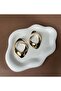 Circular Gold Color Big Earrings - 4