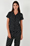 Regular Fit Shirt Collar Short Sleeve Pajama Set Pajama Set 65780124 - 4