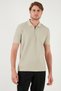 Cotton Regular Fit Half Zipper 3 Pack Polo Neck t Shirt Men's Polo Neck t Shirt 590 - 2
