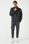 Slim Fit Mock Neck Cold-Proof Winter Fleece-Lined Fleece Men's Polar 5906053 - 3
