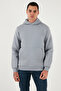 Regular Fit Hooded Kangaroo Pocket Fleece Lined Soft Sherpa Sweat Men's Sweat 5905281 - 6