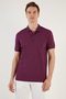 Cotton Regular Fit Buttoned Polo Collar T Shirt Men's POLO NECK T SHIRT5902739 - 4