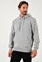 Regular Fit Hooded Kangaroo Pocket Fleece Lined Soft Sherpa Sweat Men's Sweat 5905281 - 4