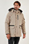 Plush Lined Water and Wind Resistant Cold Proof Slim Fit Coat Men's Coat 5711051 - 3