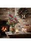 Led Fairy Daylight + 2 Pine Cones Kokina Red Berry Christmas Decoration - 4