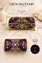 Purple Gold Foil Embossed Patterned Jewelry Box Medium Size - 5