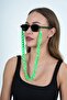 سلسلة نظارات أكريليك بتصميم سميك باللون الأخضر - 5