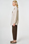 Lace Paneled Cotton Viscose Tunic Light Yellow - 4
