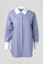 Wide Cuffed Cotton Basic Tunic Airman Blue - 8