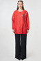 Hotfix Printed Embossed Jacket Red - 3