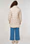 Zigzag Quilted Short Coat Cream - 5