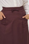 Pocket Detailed Relaxed Fit Skirt Dark Burgundy - 7