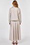 Stone Detailed Skirt Suit with Embroidery - 4