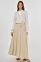 Lace-Up Muslin Skirt Cream