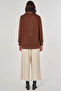 Zippered Suede Jacket Camel - 5